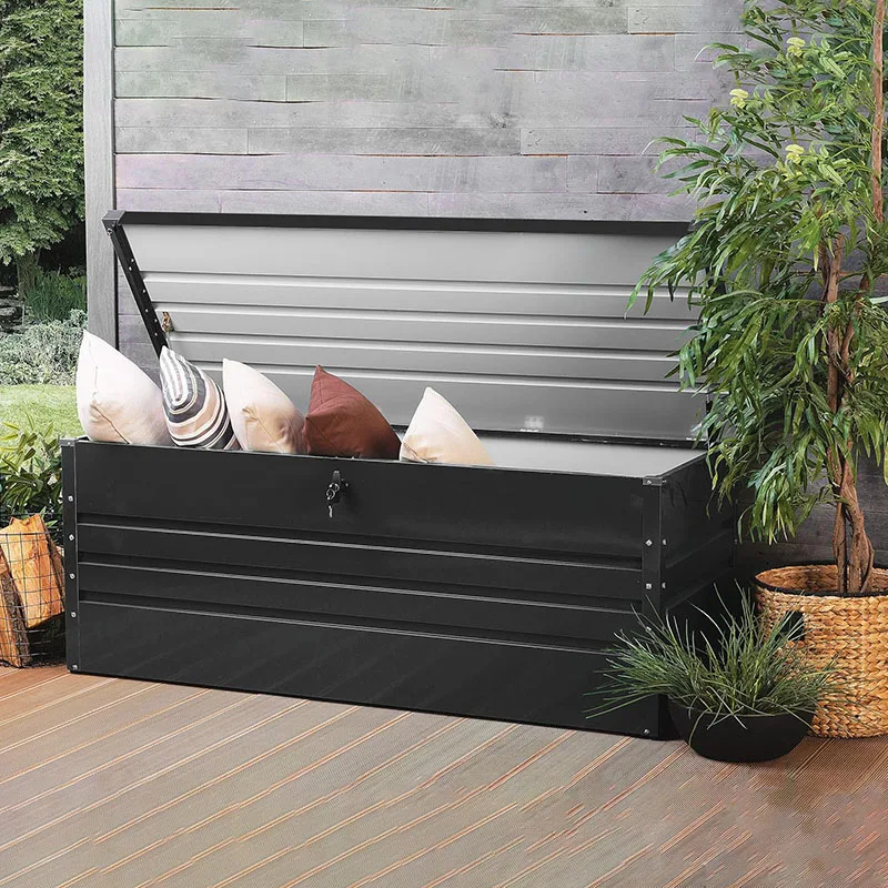 HW-20 Outdoor Toolbox Locker Seated Rain Protection Courtyard Balcony Storage Box Room