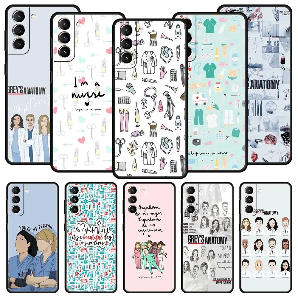 Greys Anatomy Phone Case Cover for Samsung Galaxy S26 S25 S24 S23 S22 S20 S21 FE Ultra S25 Edge Plus 5G Soft TPU Shell Funda Bag