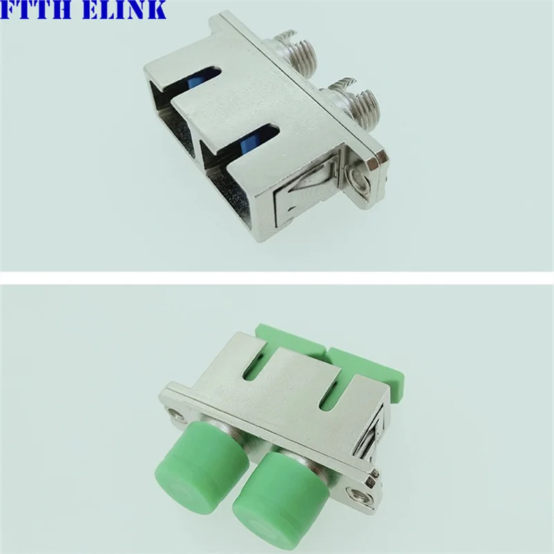 Adaptador de fibra óptica flange 10 peças adaptador de acoplador SC-FC modo único multi modo simplex duplex conector ftth FC-SC