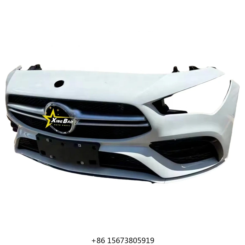 

Оригинальный бампер для CLA W118, передний/задний бампер в сборе с решеткой радиатора