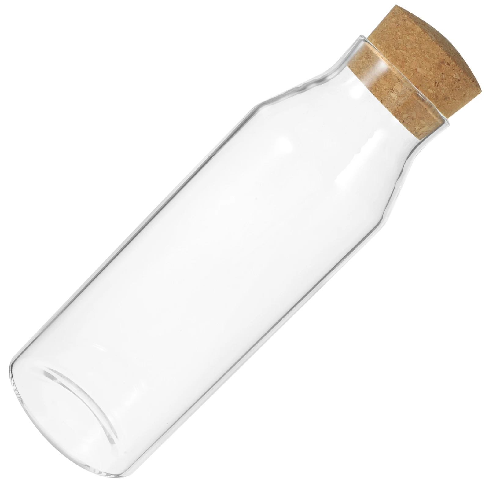 

Clear Storage Canister Cork Lid For Coffee Tea Spice Dry Fruit Kitchen Organizer Container Glass Food Storage Dried Food