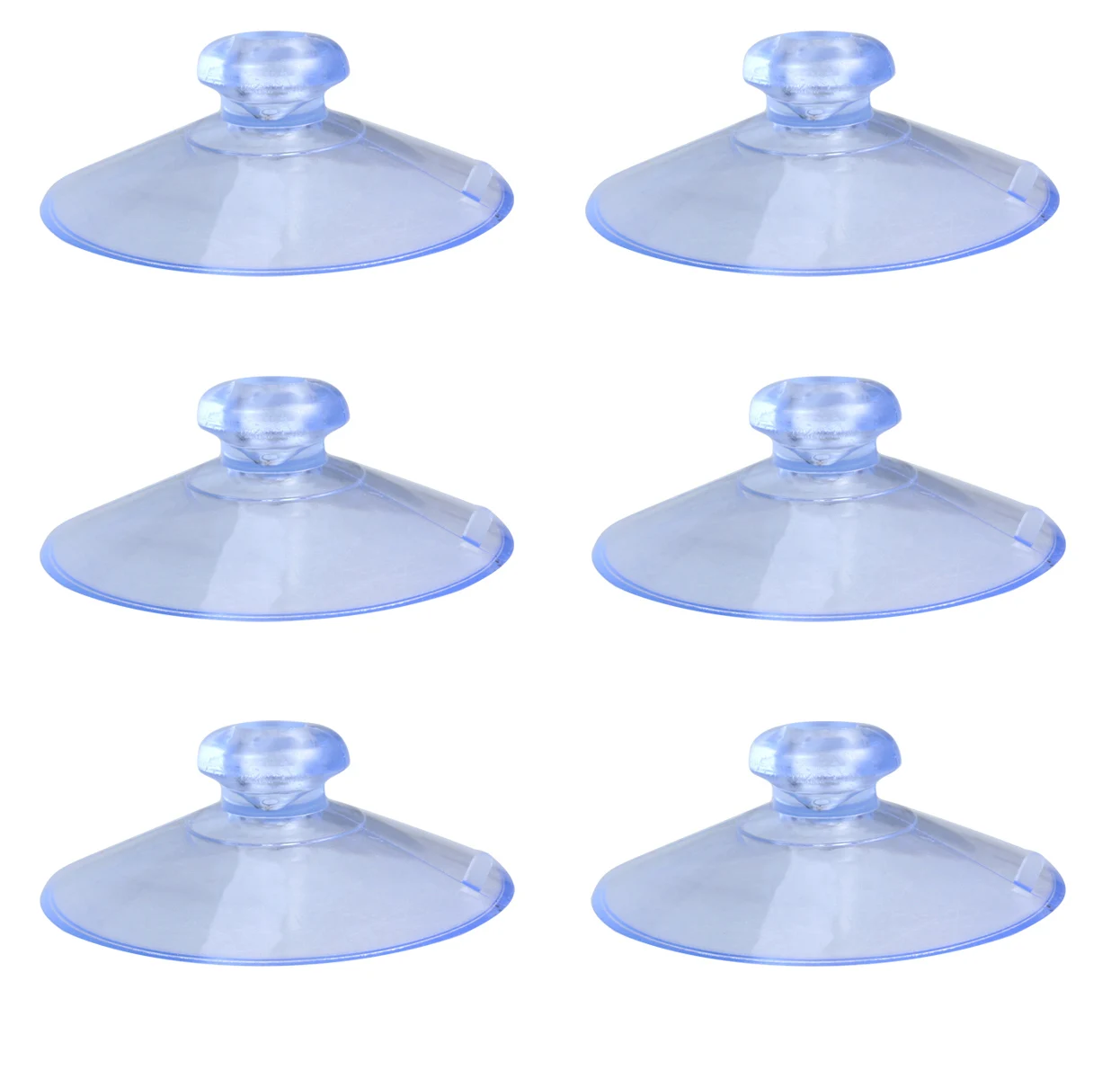 

50 pcs Clear Suction Cups Mushroom Head Double Sided without Hook Kitchen Bathroom Organizer PVC Easy Stick Remove Storage