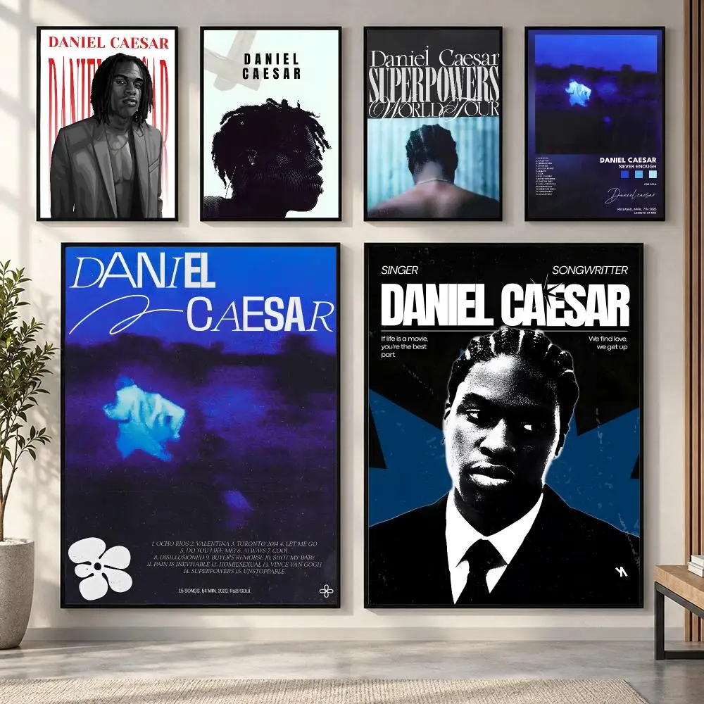 Singer Daniel Caesar Poster HD art sticky wall waterproof home living room bedroom bar aesthetic decoration