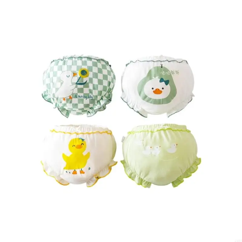 

4xChildren's Cotton Panties Gentle On Skin Playful Patterns For Sensitive Skin 24BE