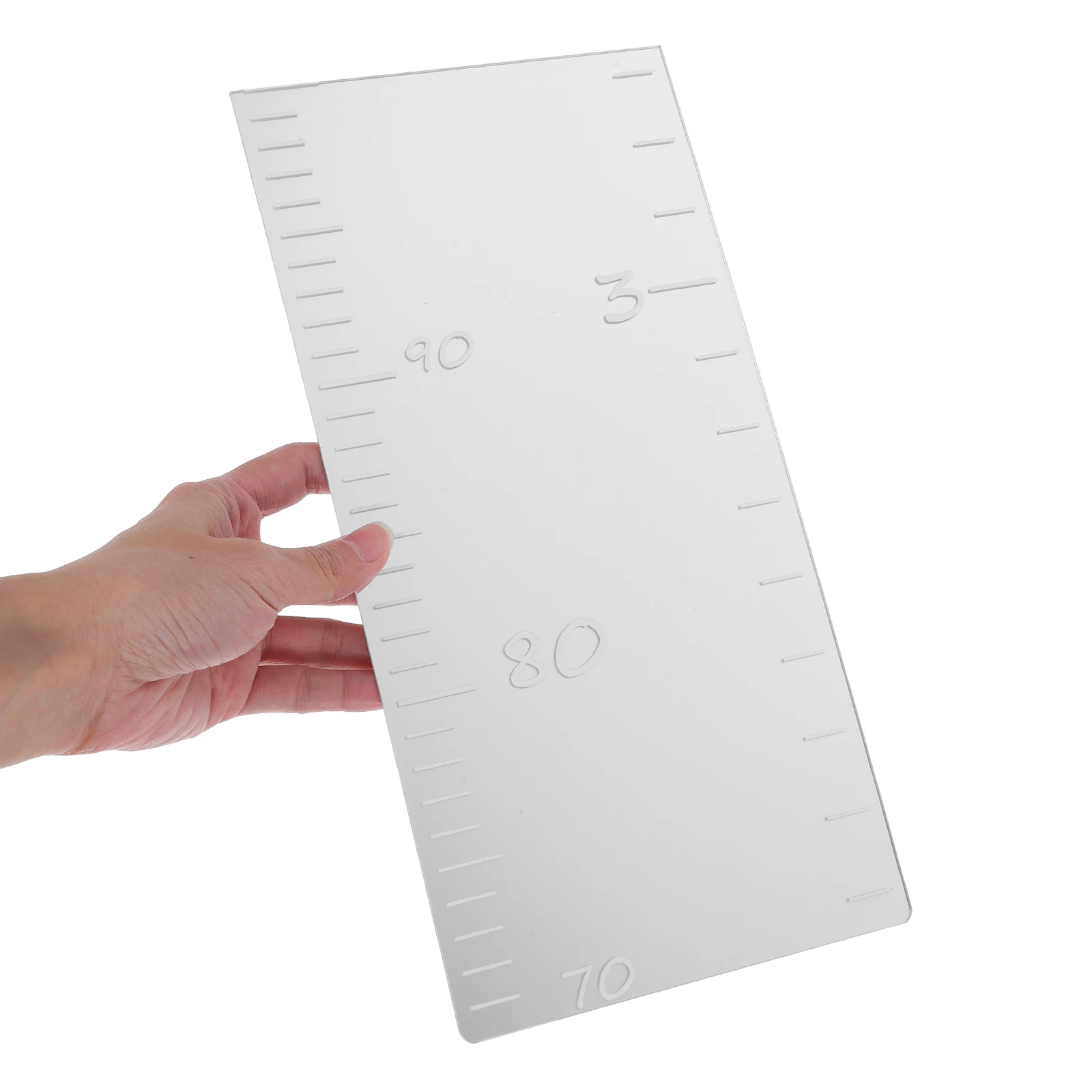 

Acrylic Height Sticker Wall Decor Mirror Effect Growth Chart Kids Room Adhesive Sheet Decorative Mirror Ruler Tape