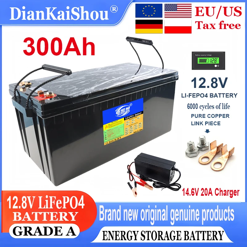 Brand New tax-free 12.8V 24V 150Ah 120Ah 200Ah 280Ah LiFePO4 battery pack 12.8V suitable for RV off-road off grid battery pack