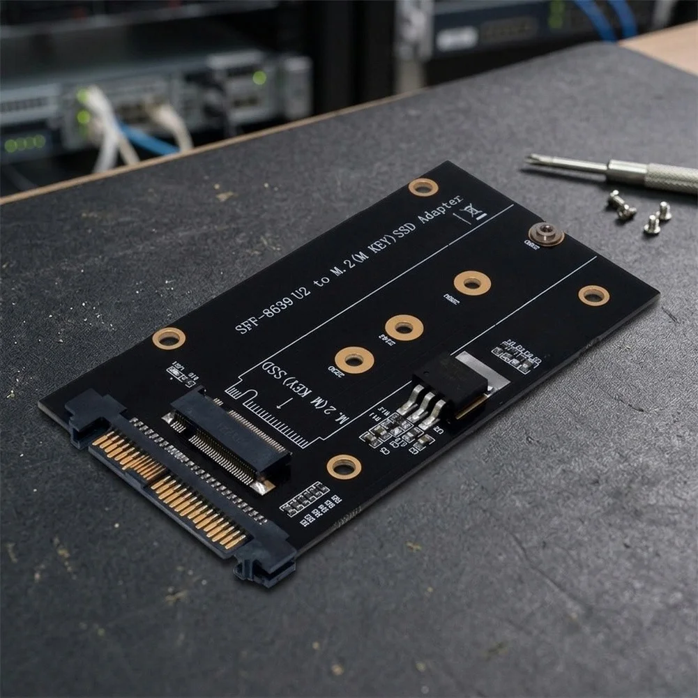 PCIe-Based U.2 to Key-M Adapter Card for NVMe SSD Integration into U.2 Equipped Servers Industrial PCs and Workstations