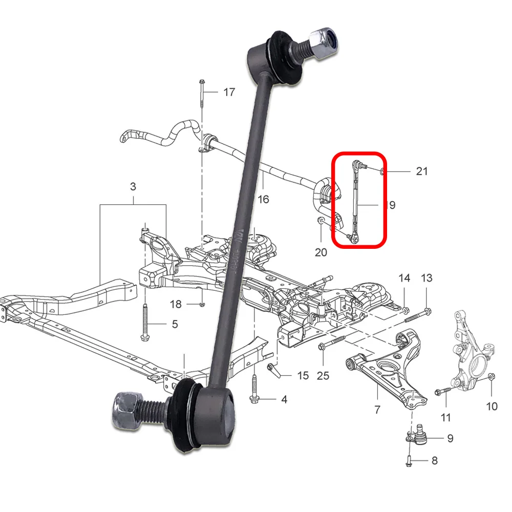 

FRONT Stabilizer Link L/R for CHEVROLET TRAX 2012/12- OPEL MOKKA J13 2012/06- 95942519 95942520 Sway Bar Link