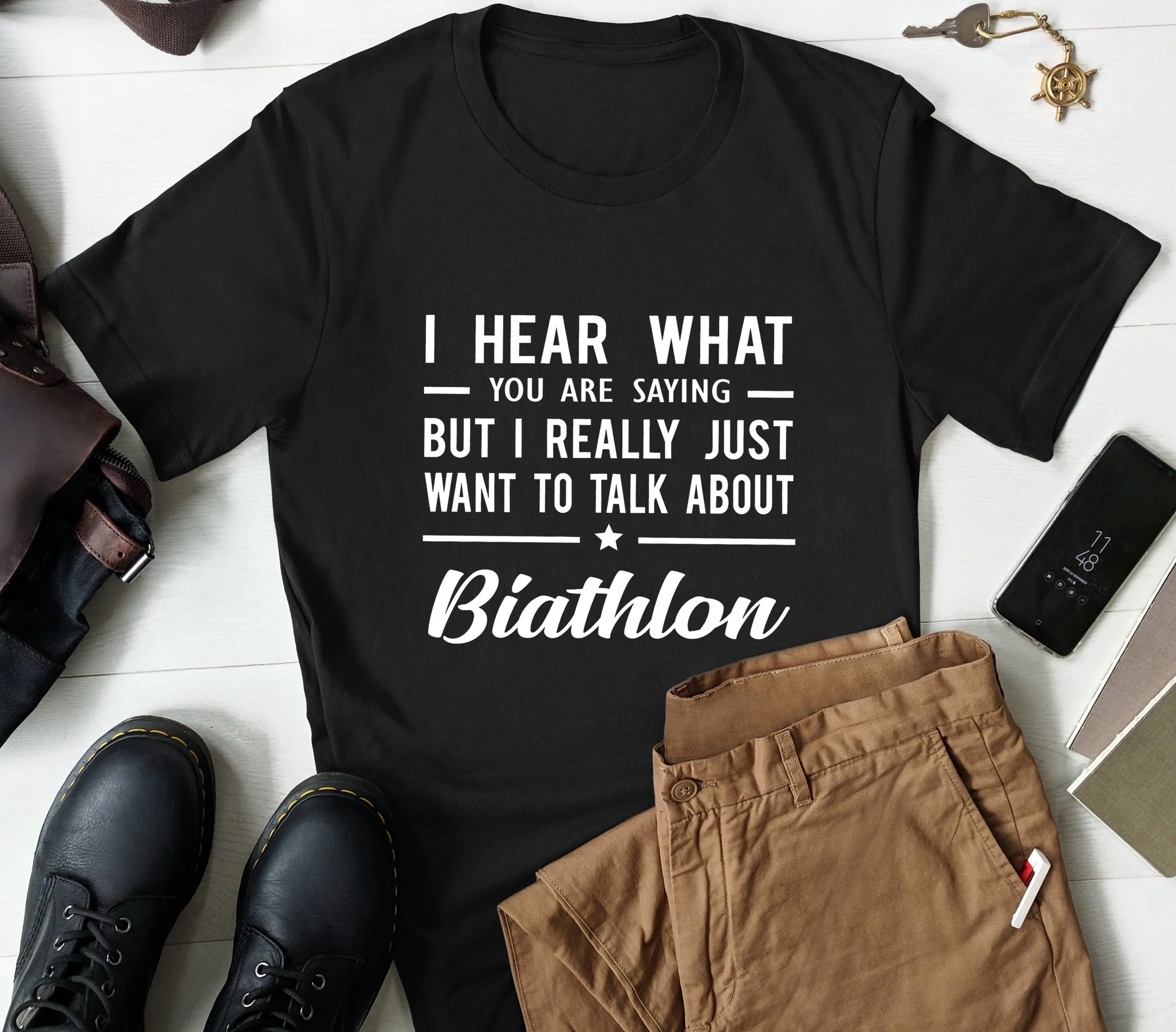 

Biathlon T Shirt Funny Athlete Lover Sports