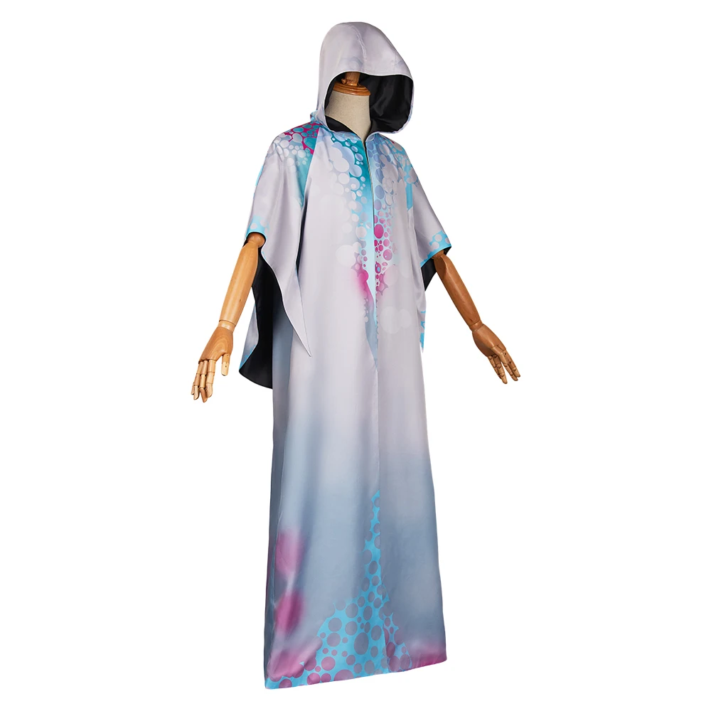 Viktor Cosplay Arcane Hooded Cloak Costume LoL Disguise Men Cape Women Jumpsuit Brooch Belt Wig Outfits Halloween Carnival Suit