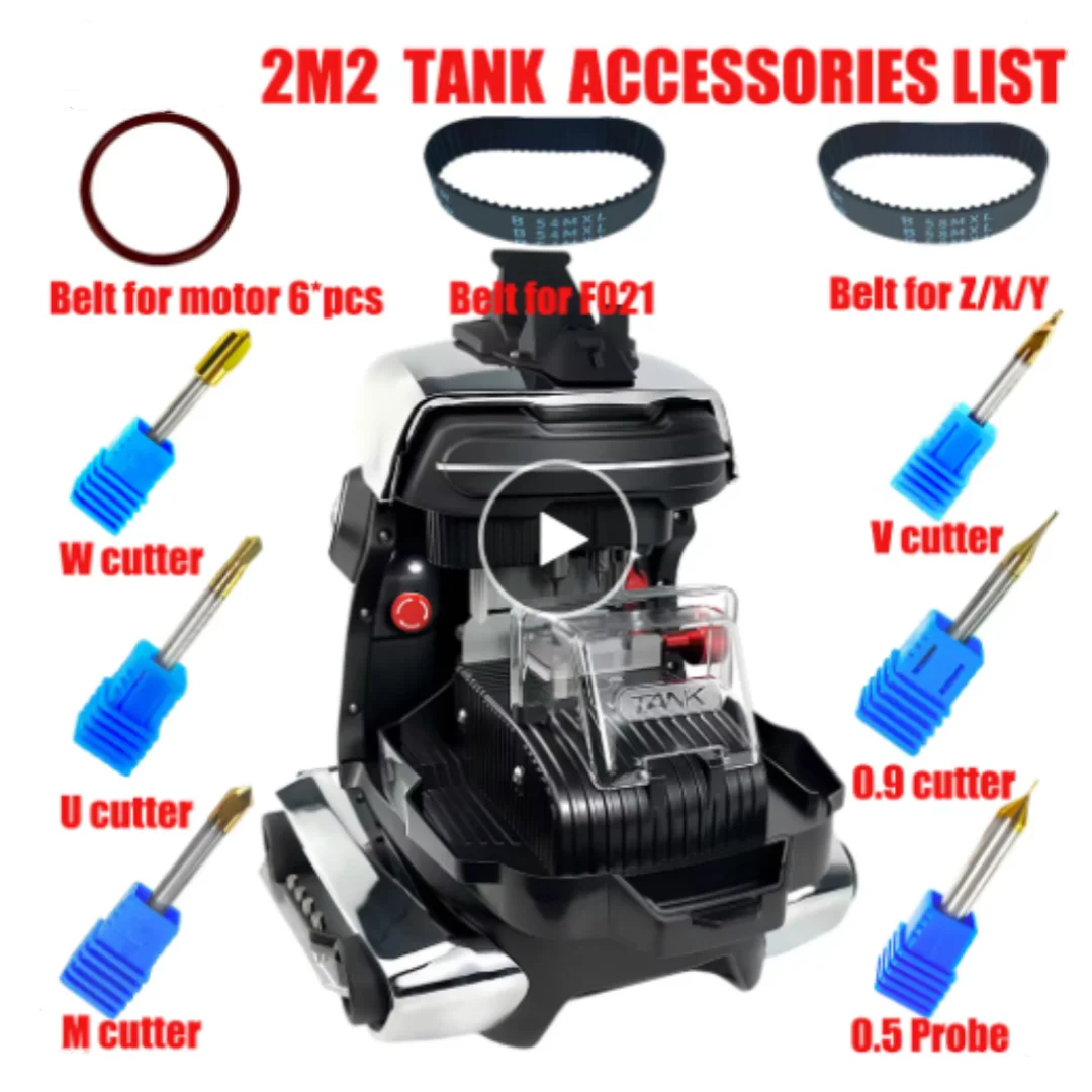 2m2 tank accessories Spare Part Repair Kit  XYZ  belt and  w cutter  V cutter  U cutter M cutter and probe For 2M2 Magic Tank