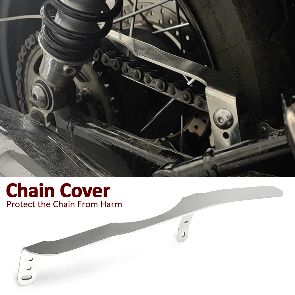 

For Thruxton RS Bonneville T100 T120 Scrambler Speed Twin 900 1200 Rear Sprocket Cover Motorcycle Chain Protector Guard Cover