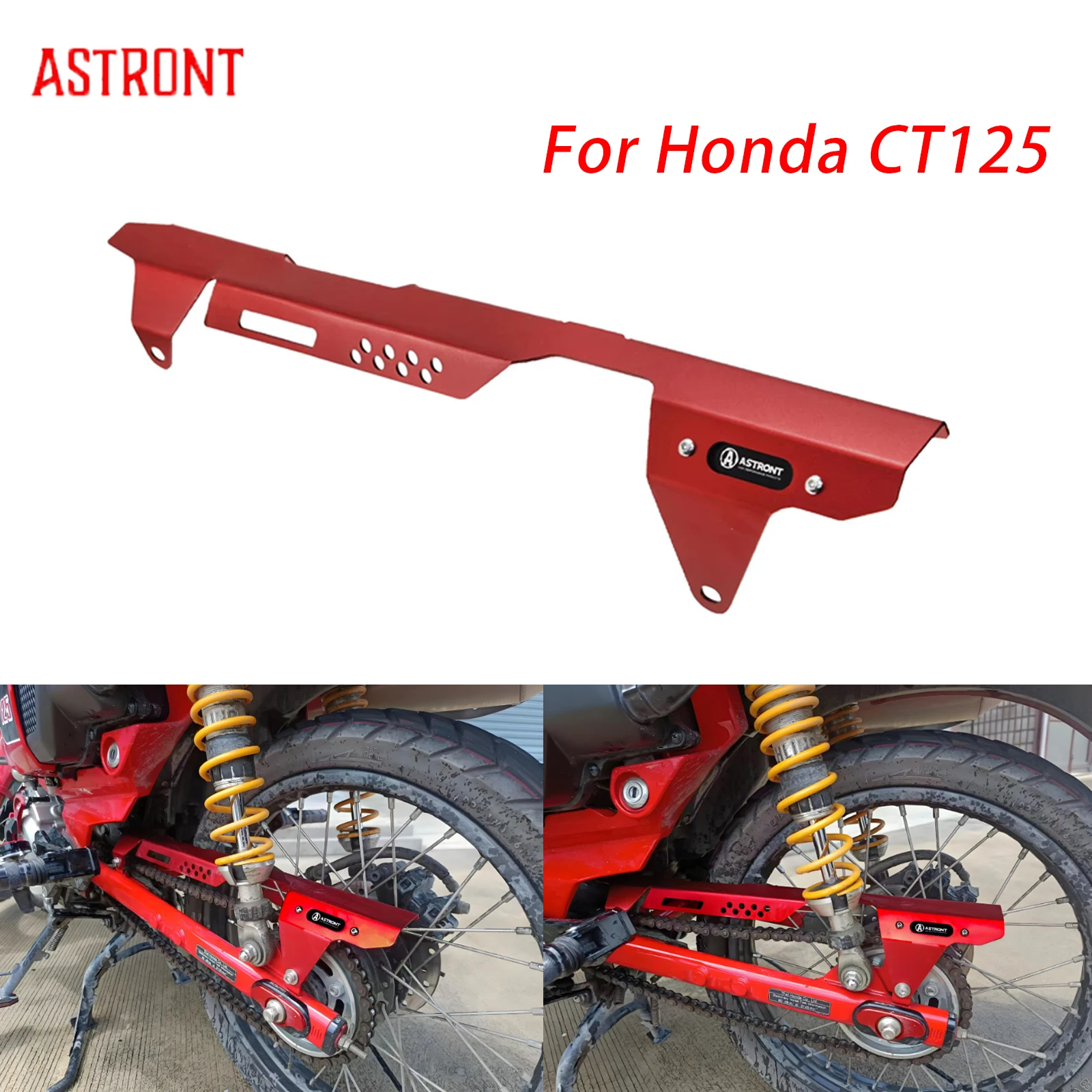 

Motorcycle Sprocket Protection Chain Guard Cover Modified CNC Aluminum Alloy Motorcycle Rear Chain Guard For Honda CT125 Parts