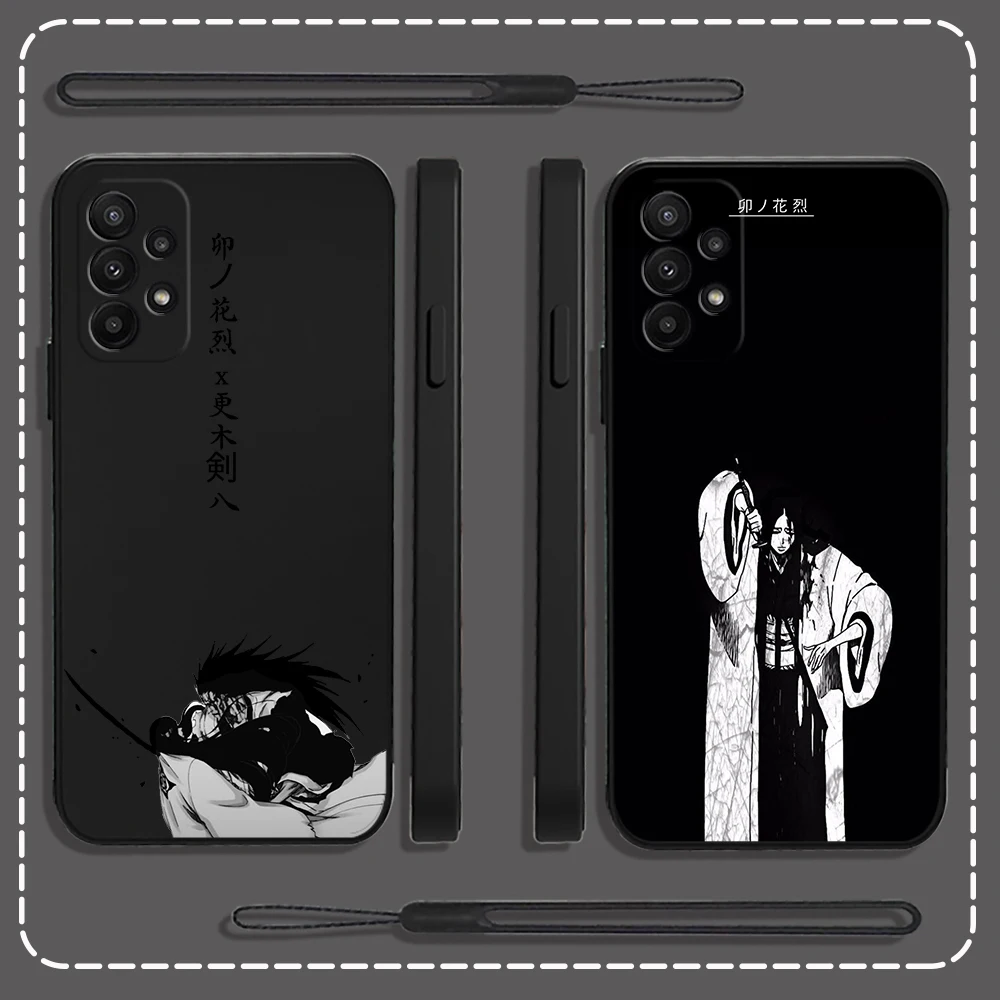 Anime Unohana Retsu Phone Case For Xiaomi Redmi 12C 10 10C 10A 9 9T 9A A1 K20 K30 K40 Pro Plus 4G 5G Cover With Hand Strap