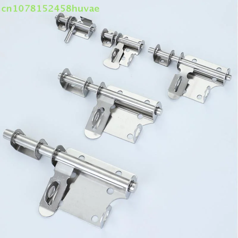 مجموعة واحدة من أجهزة المنزل بمشبك مزلاج منزلق من الفولاذ المقاوم للصدأ - قفل بوابة أمان للمرحاض والباب