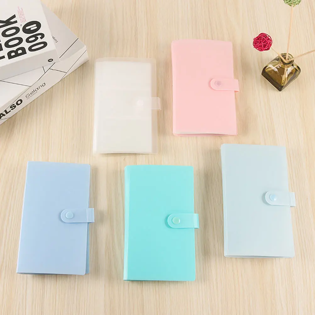 1 وحدة بطاقات تخزين كتاب صفحات الختم القوية وضع بطاقات تأثير مسطحة جمع أداة للصور واللوازم المدرسية السفر المحمولة