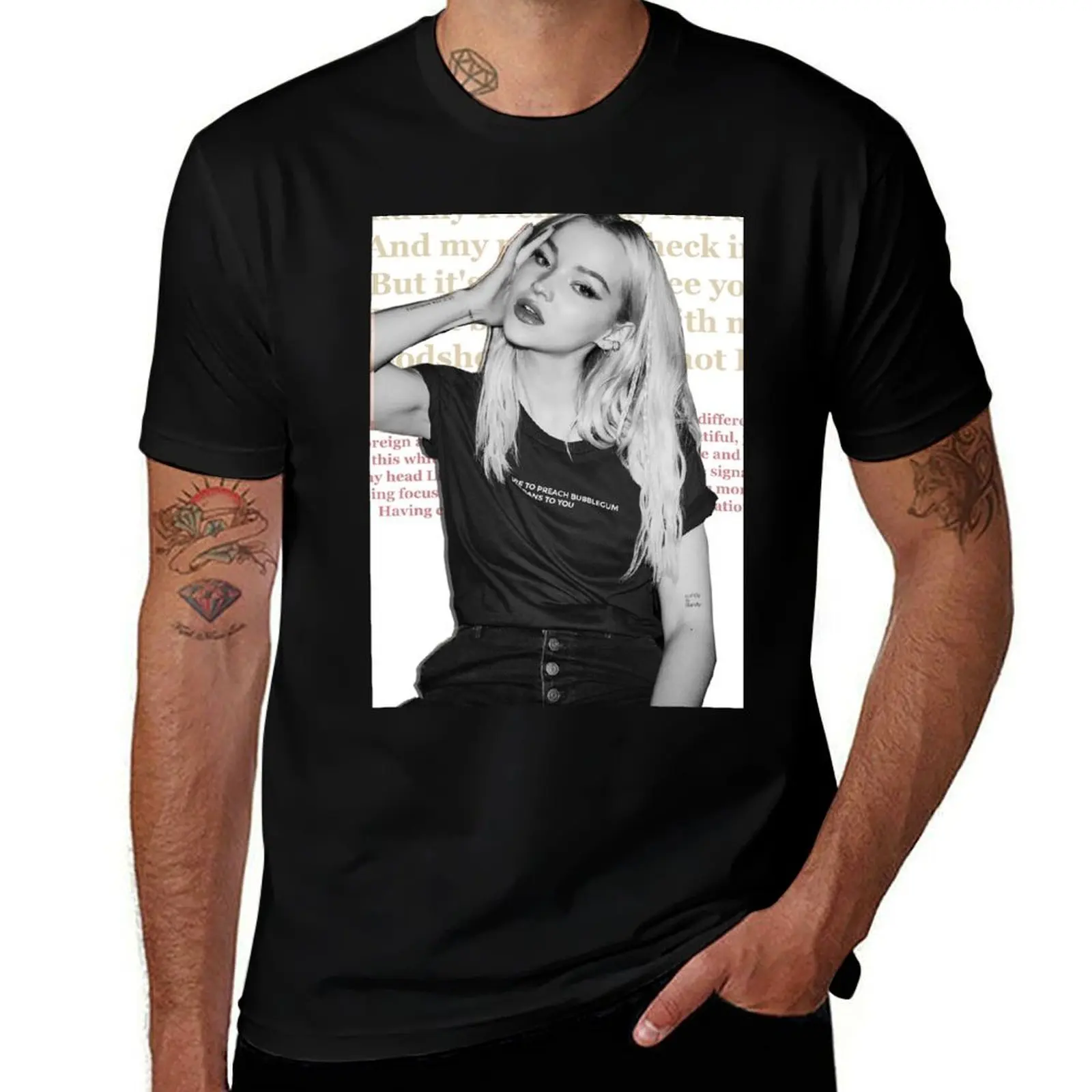 Dove Cameron - Bloodshot T-Shirt Streetwear Print Tee Shirt T-Shirt