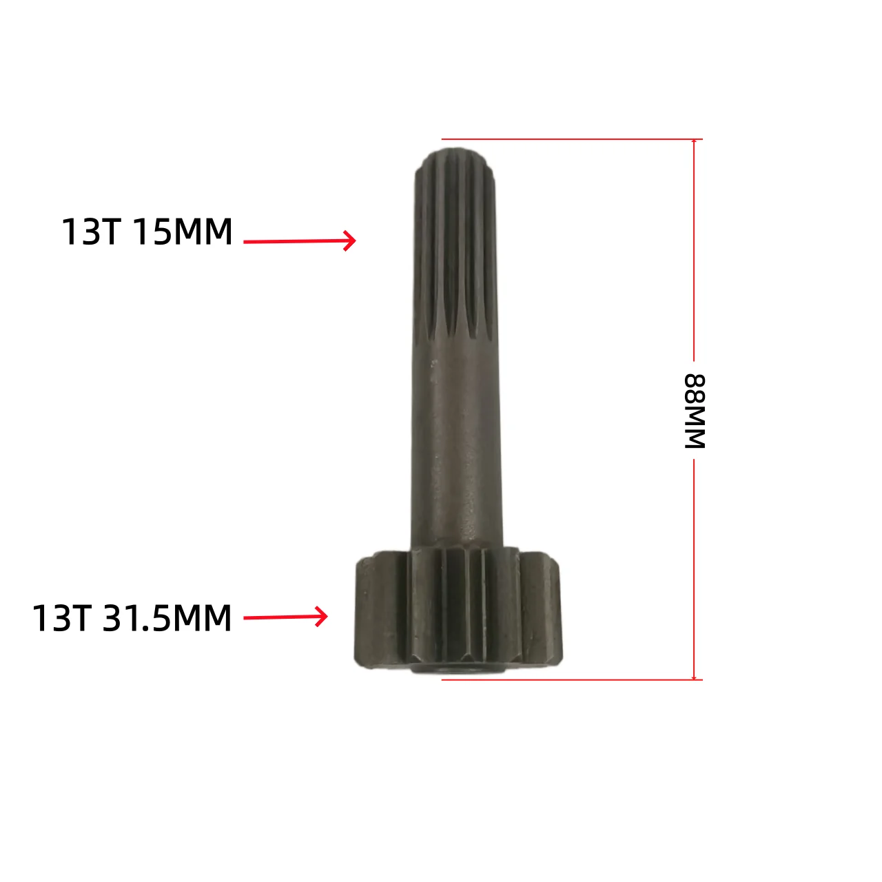 

Подходит для первичной солнечной шестерни коробки передач мини-экскаватора Komatsu PC30MR-1-2-3, с зубьями 13/13T.