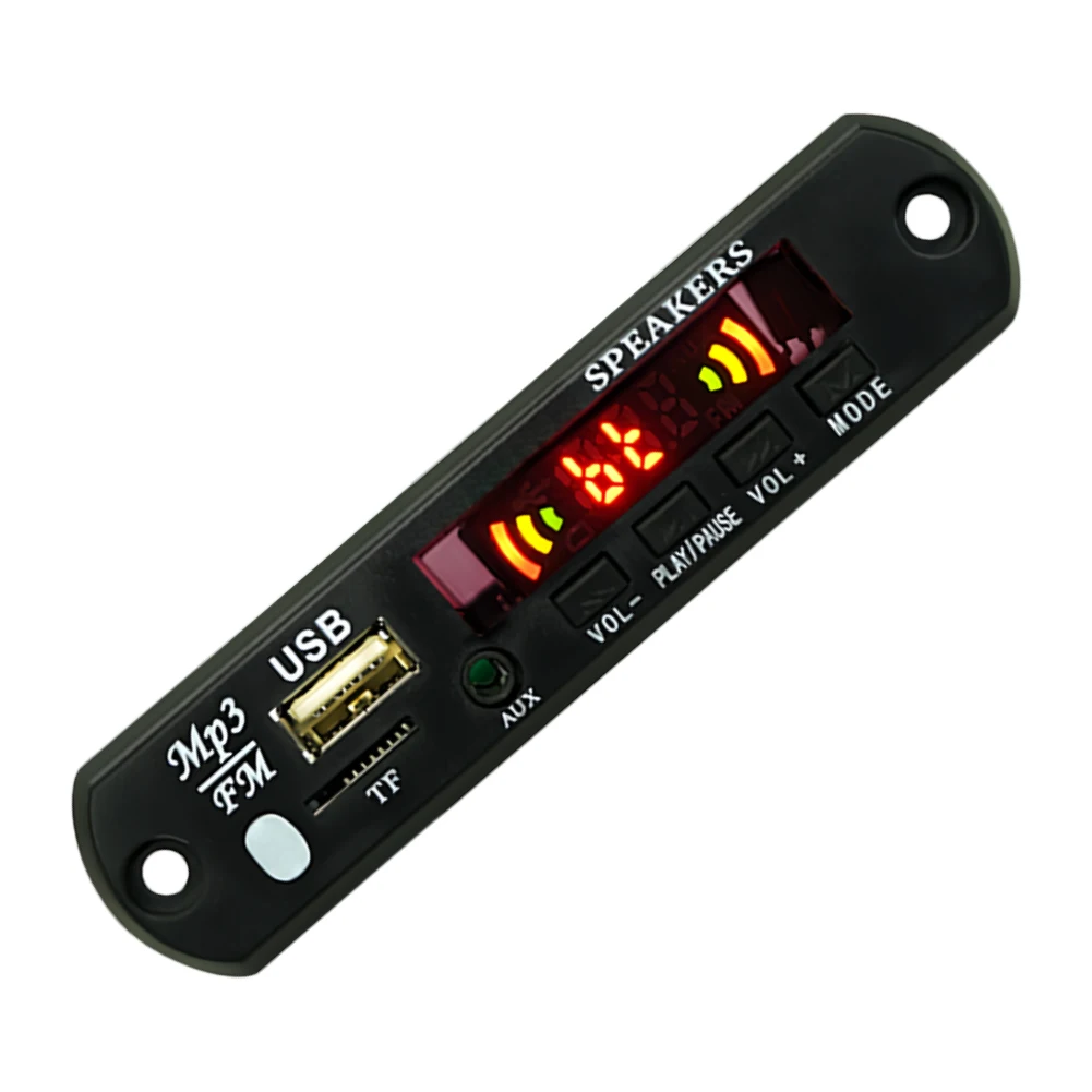 وحدة مشغل موسيقى لاسلكي مع جهاز تحكم عن بعد للسيارة ، صوت MP3 ، USB ، TF ، راديو FM ، متوافق مع بلوتوث ، 5 فولت ، 12 فولت