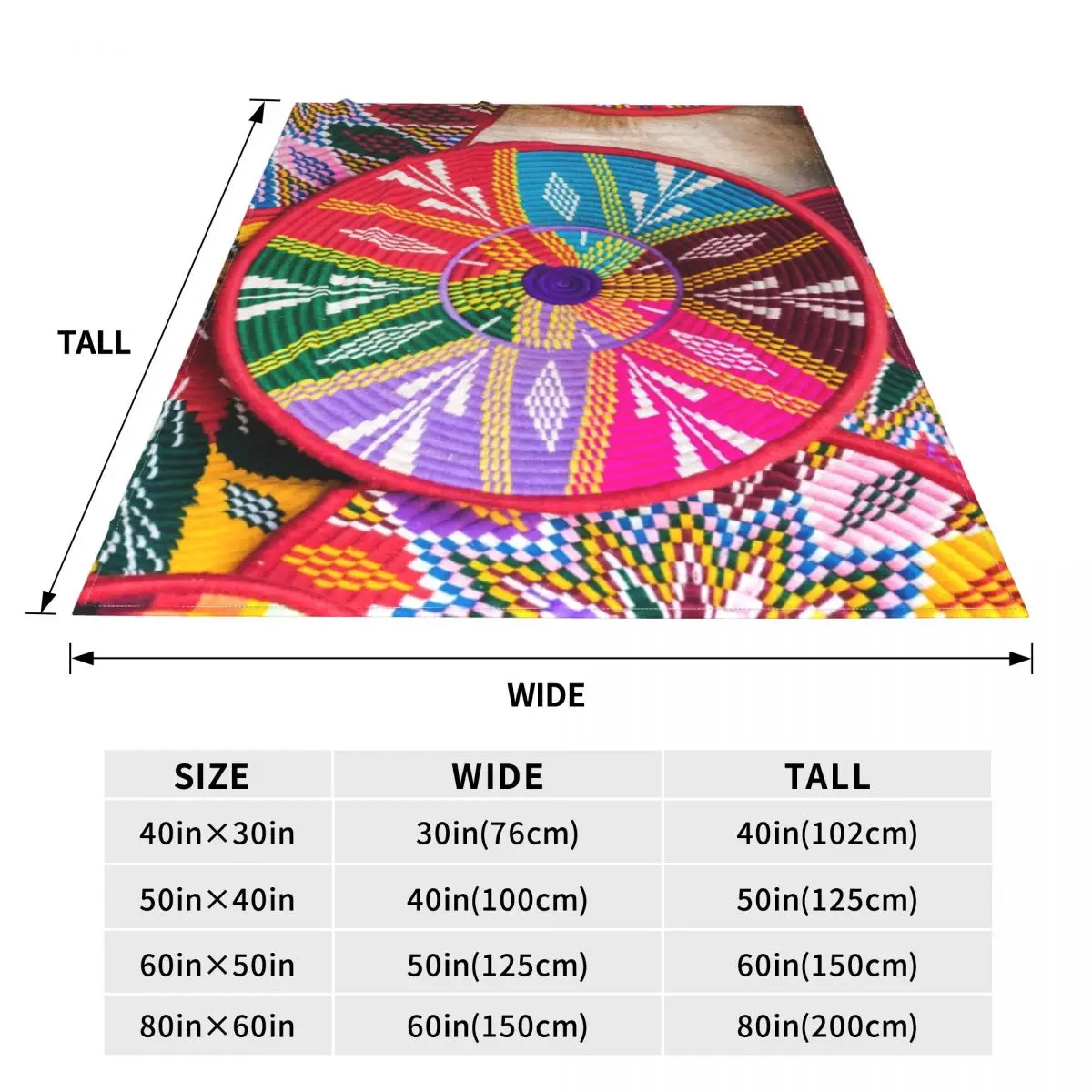 Ethiopian Plates Sefed Flannel Throw Blanket African Art traditional Blankets for Bedding Bedroom Ultra-Soft Plush Thin Quilt - Image 6