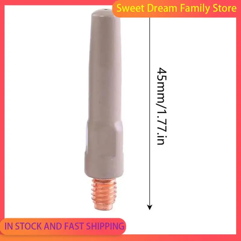 

SDFC-10Pcs Durable 45MM Coated Contact Tips For 200A 500A CO2 Torch, Temperature Resistant MIG Welding Accessories
