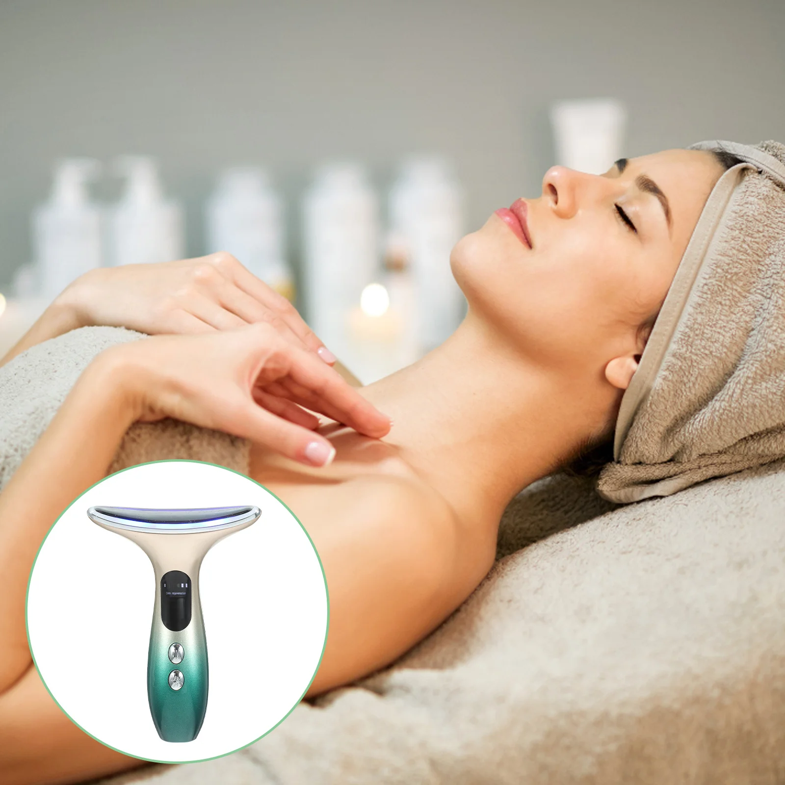 Appareil de massage du visage, outil de sculpture du visage, réducteur de Double menton, raffermissement du cou, dispositif de Lifting du visage, élimination des rides, électrique du visage