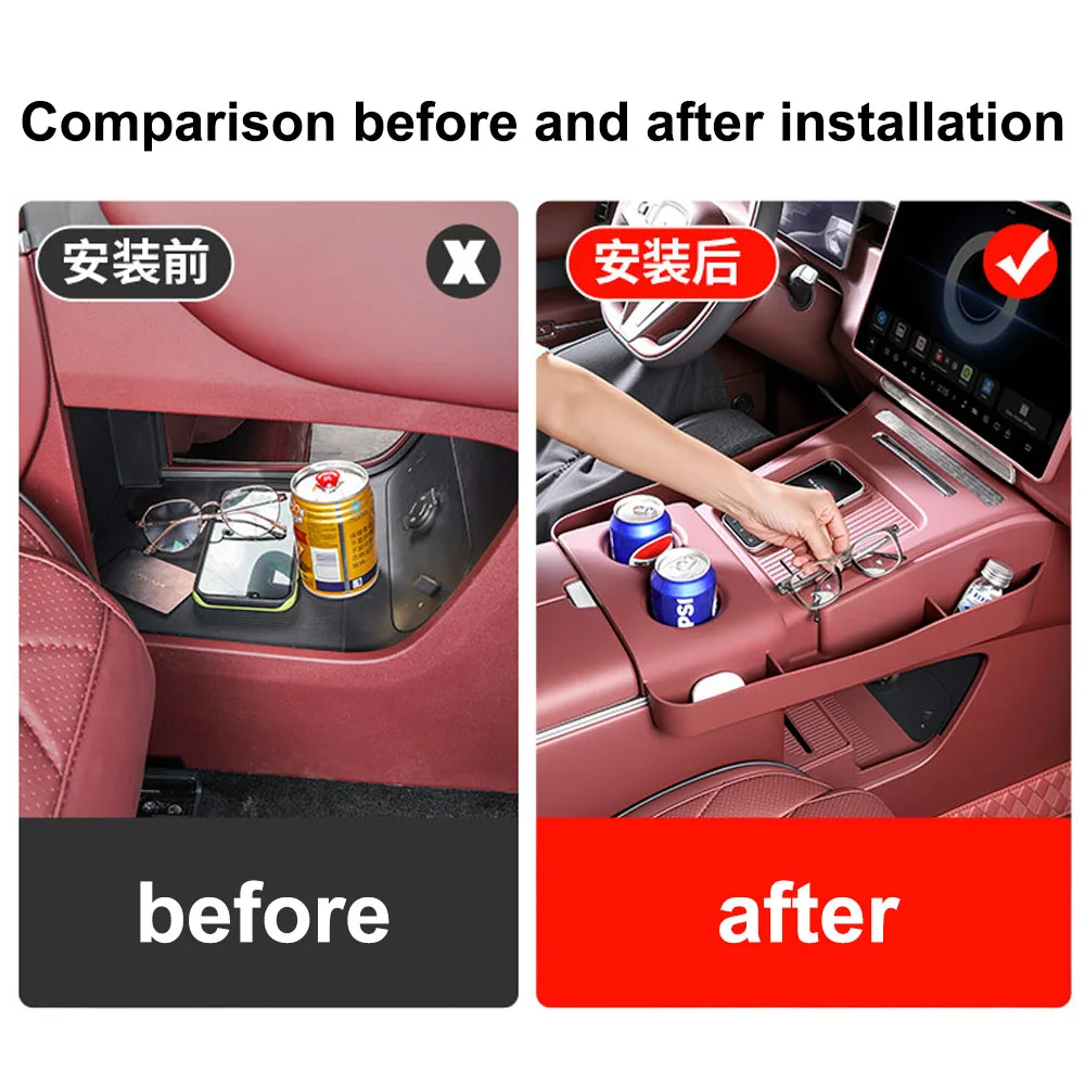 Fit For VOYAH Taishan Mount Tai 2026 Central Control Full Package Storage Box Automotive Parts Original Car Color Silicone Pad