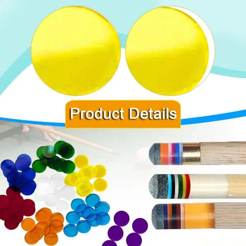 31BE Protective Acrylic Pad for Cue Tip Reduces Damage and Minimizes Noise Disturbance for Quiet Indoor Game Occasion