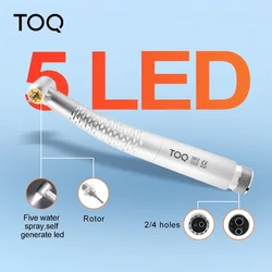 Dental High Speed 5 Led light Air Turbina Cartridge Rotor Water Sprays Handpiece 2/4 Holes