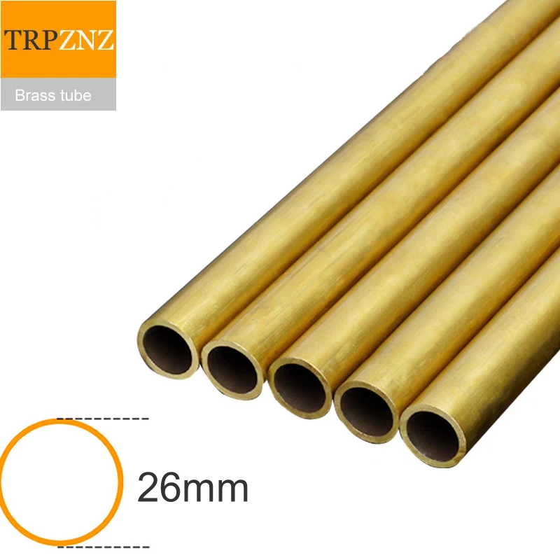 

H62 brass tube outer diameter 26mm inner diameter 25mm 24mm 23mm 22mm brass pipe,Capillary Hollow brass rod