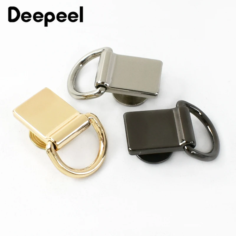 10/20/50Pcs Deepeel Metal Bag Side Clip Buckles D Ring Screws Handbag Chain Strap Hanger Clasp Connector Hook DIY Accessories