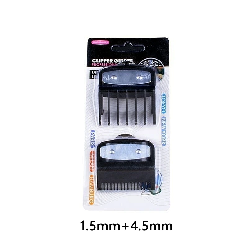 2/3/4 stücke Für Wahl Universal Haar Clipper Grenze Kamm Schwarz Transparent Rot Guide Trimmer Wachen Befestigung 1,5mm 3mm 4,5mm 6mm