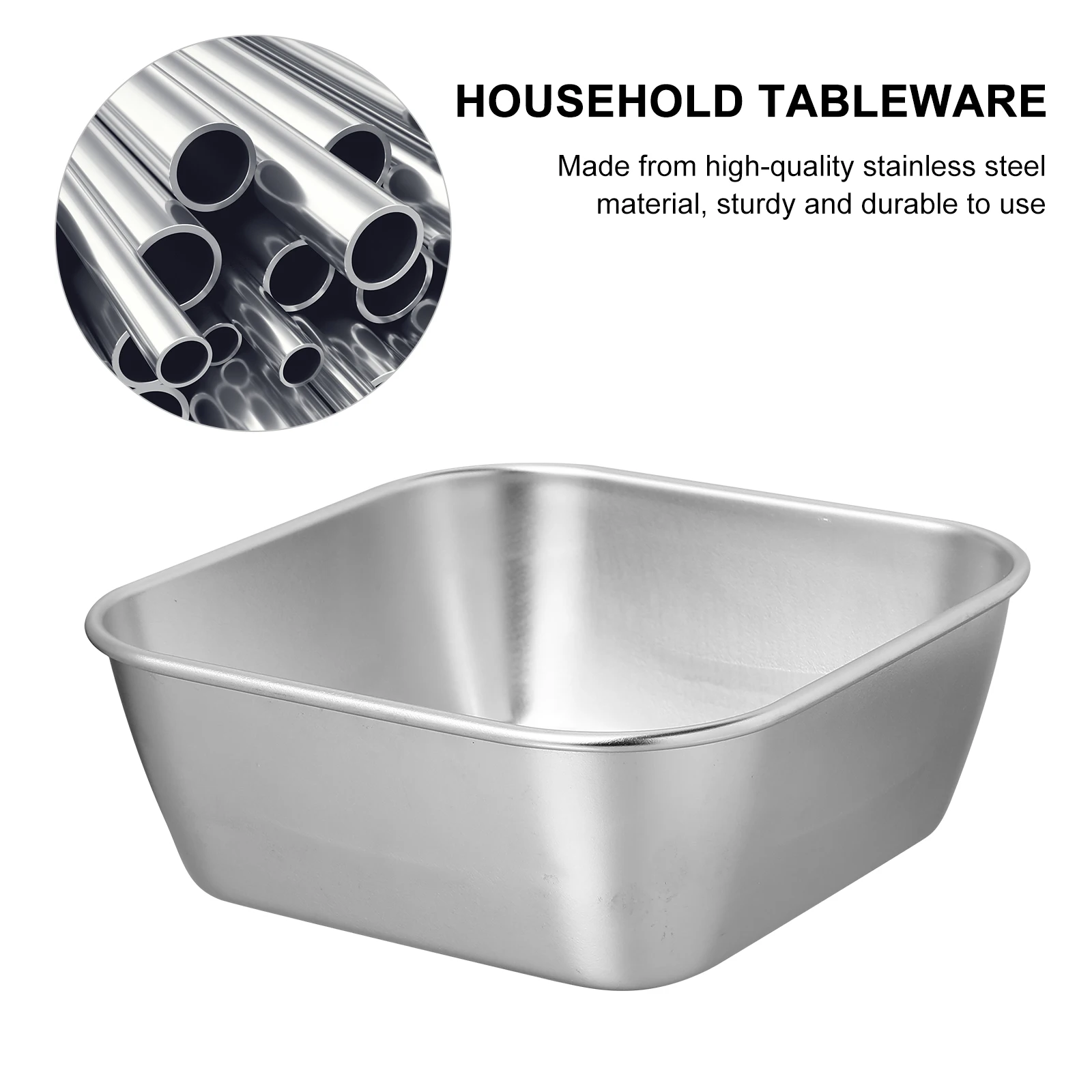 

Stainless Steel Butter Storage Box With Lid Square Odor Proof Household Container Beef Tallow Holder Crisper Silver