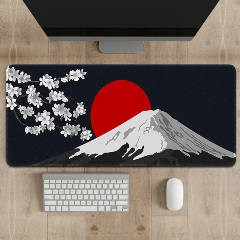 

Landscape Painting Mouse Pad Japanese Style Mouse Mat Sun Desktop Fresh Office And Study Rubber Deskmat Anti Slip Game Mouse Pad