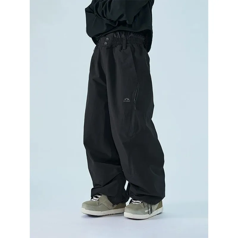 

Thiened Fce Soft ell Snowboard Pants Men's Waterproof Windproof Outdoor Casual Trousers for -40 Deees Northeast