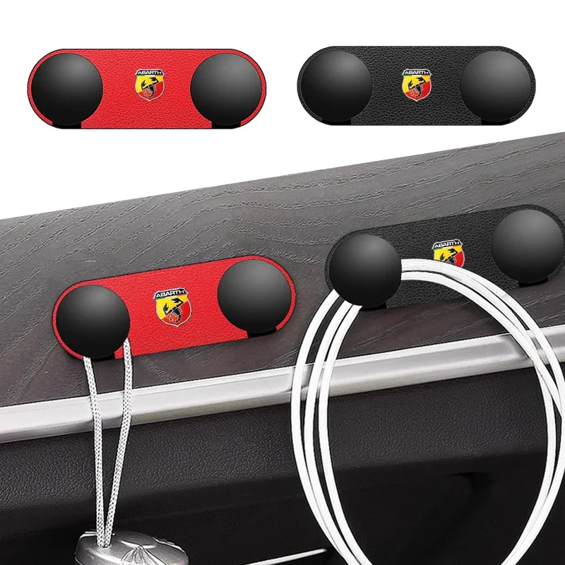 

Автомобильный крючок с двойным крючком, автомобильные аксессуары для Abarth Cabrio Italia 124 Spider 595 500 695 500C 5CC 695C Zerocento Punto