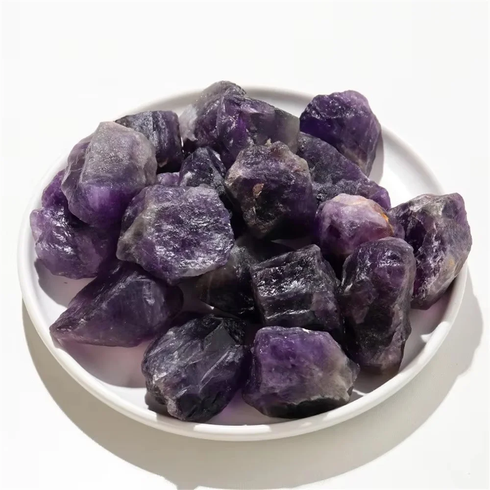 Natürliche schöne Quarz-Mineralien, Kristallprobe, Amethyst, Rosenquarz, unregelmäßiger Rohstein, Reiki-Heilung, Heimdekoration – Detail 4