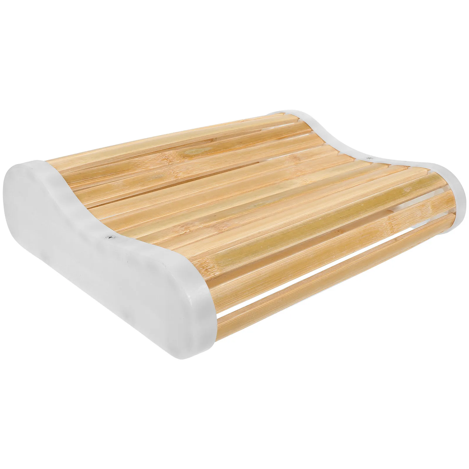 

Cooling Bamboo Neck Pillow Hollow Core Breathable Sweat Absorbing Lightweight Steam Sauna Bath Pillow Bamboo Neck Cushion