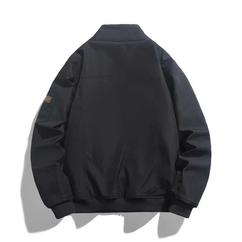 2029  Winter Puffer Jacket Fleece Full-Zip Removable Hooded Cotton Flight Parka Jacket Fleece Lined Plush Warm Coat22076