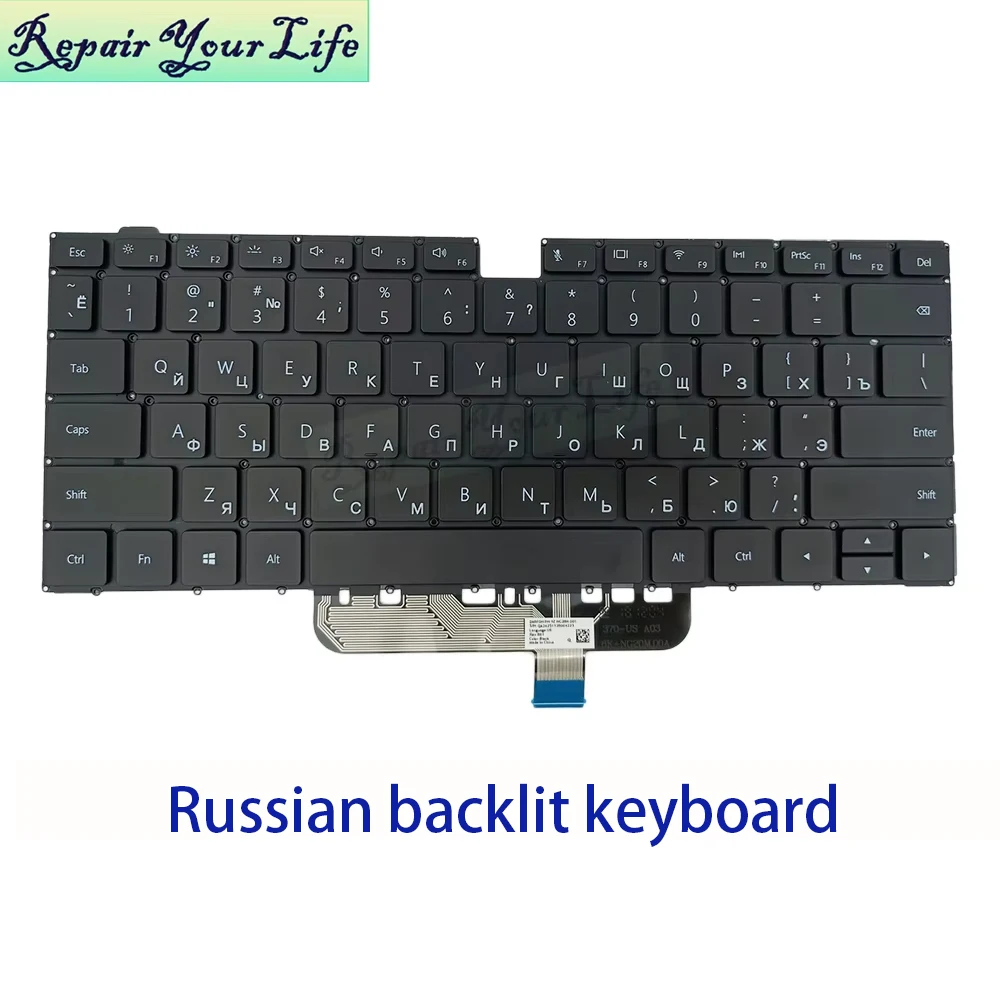 Spanish US UK Russian Backlit Keyboard For Huawei MateBook D14 D15 Bob Boh WAQ9HNR WAQ9HNL WAP9HNR bohrb-wah9f bohrd-wdh9dl New