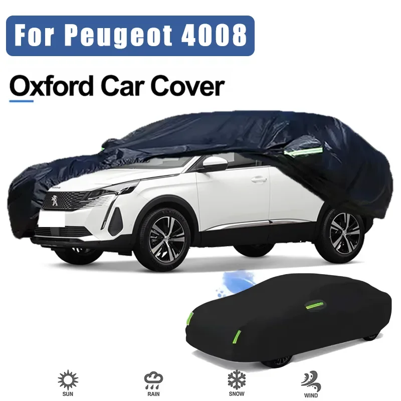 

For Peugeot 4008 Car Covers Outdoor Waterproof Dustproof Sun Rain Snow Protection Thick Oxford Cloth Car Accessories