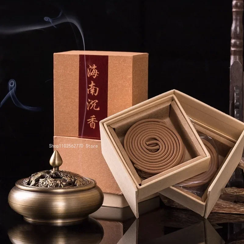 Hainan Agilawood Incense Coil Home/study/office/tea Room/yoga Room Purifying/Soothing/Zen Meditation/Odor Removal Aromatherapy