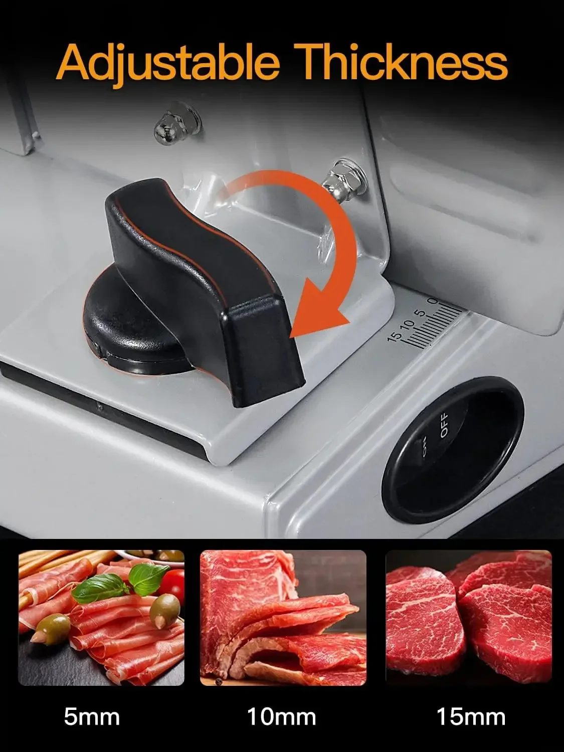 Meat Slicer, 200W Electric Food Slicer with 2 Removable 7.5\