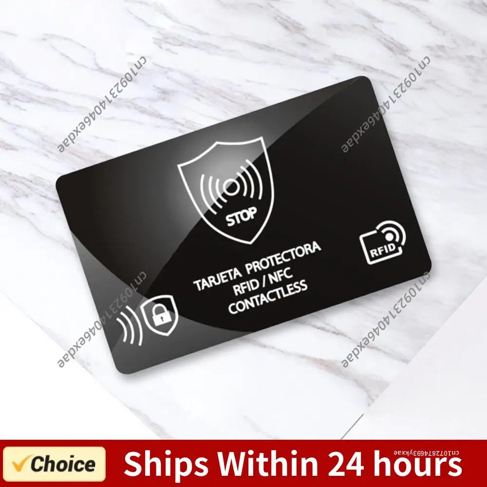 

5-20PC RFID Blocking Cards Contactless NFC Debit Credit Card Passport Protector Blocker Set Smart Anti-theft Design RFID Blocker