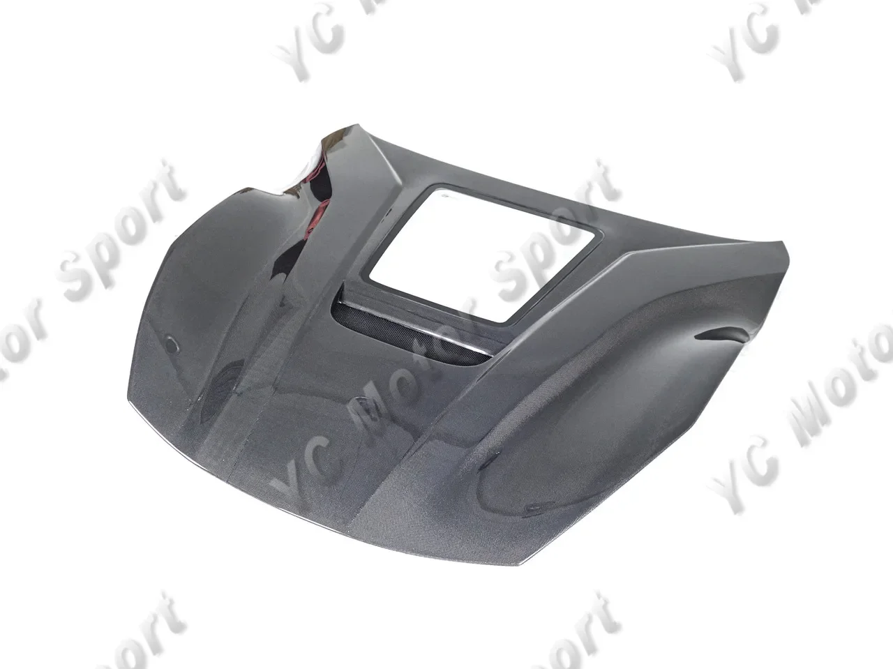 Car Accessories Plain Weave Carbon Fiber iMP Performance Style Hood With Glass Fit For 2012-2015 F12 Berlinetta Bonnet Cover