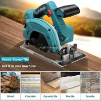 6.5-inch Brushless Electric One-hand Circular Saw for Home Woodworking, Multi-angle Cutting, Suitable for Makita 18V Battery