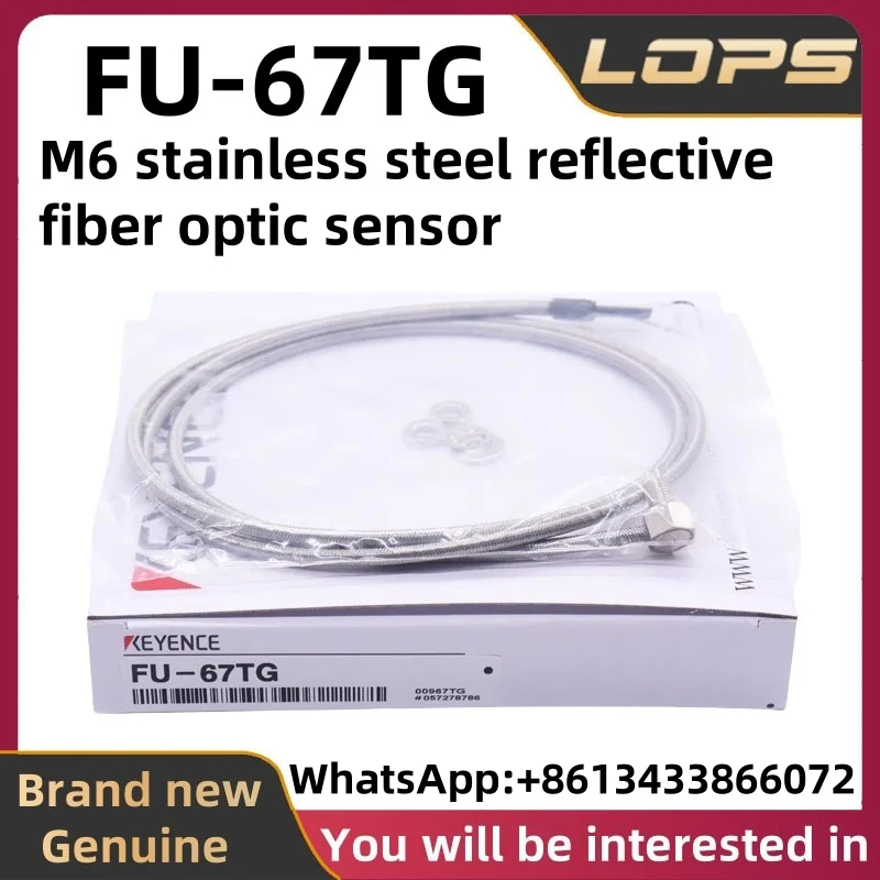 FU-67TG KEYENCE M6 Stainless Steel Reflective Fiber Optic Sensor, Welcome Inquiry