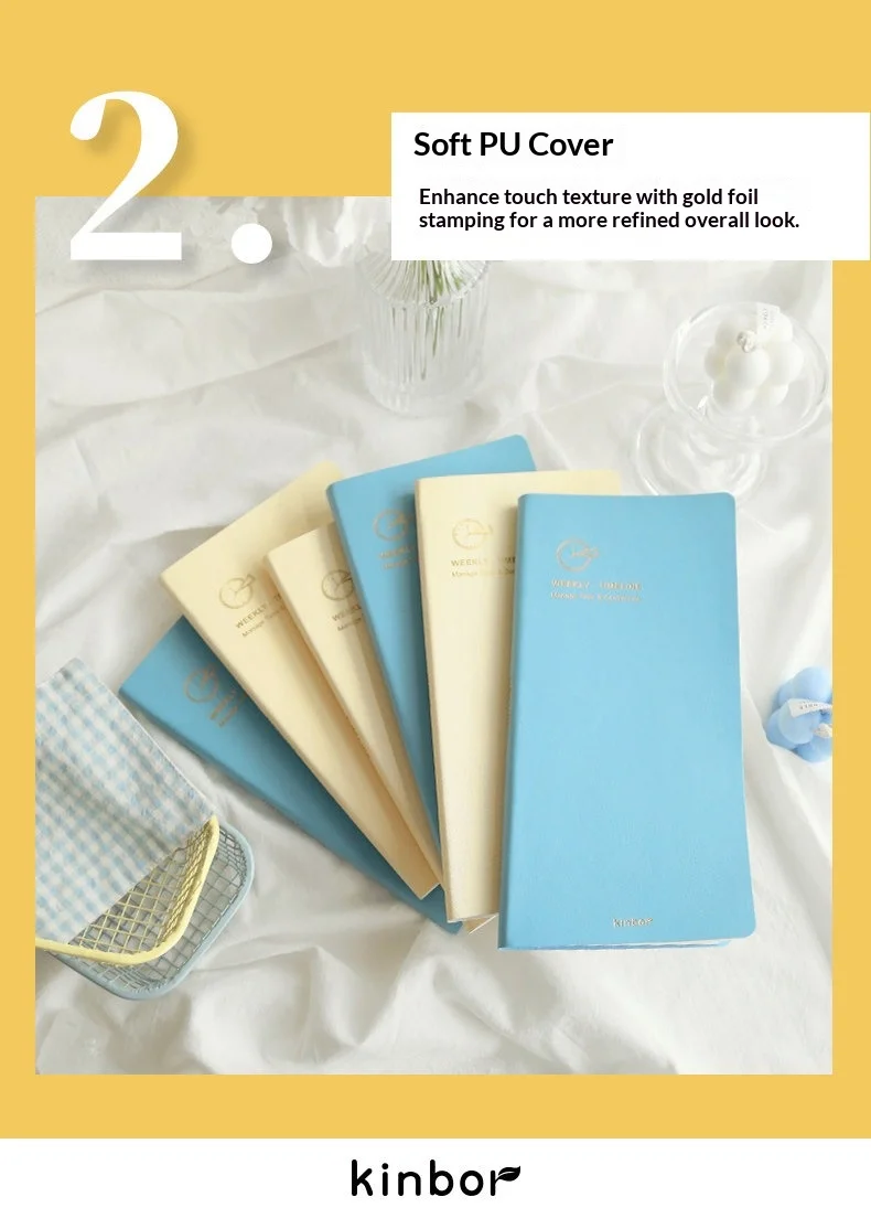 Kinbor Wochenplaner, Notizbuch, unbedingt erforderlich, Agenda, Zeitplan, täglich, monatlich, Tagebuch, Buch, tragbar, Rekord, Tagebuch, Plan, Notizblock, Schreibwaren – Detail 21