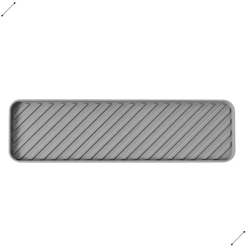 Tray Placemat Seasoning Bottle Rack Insulated Teacup Storage Mat Kitchen Soap Tray Silicone Sink Tray