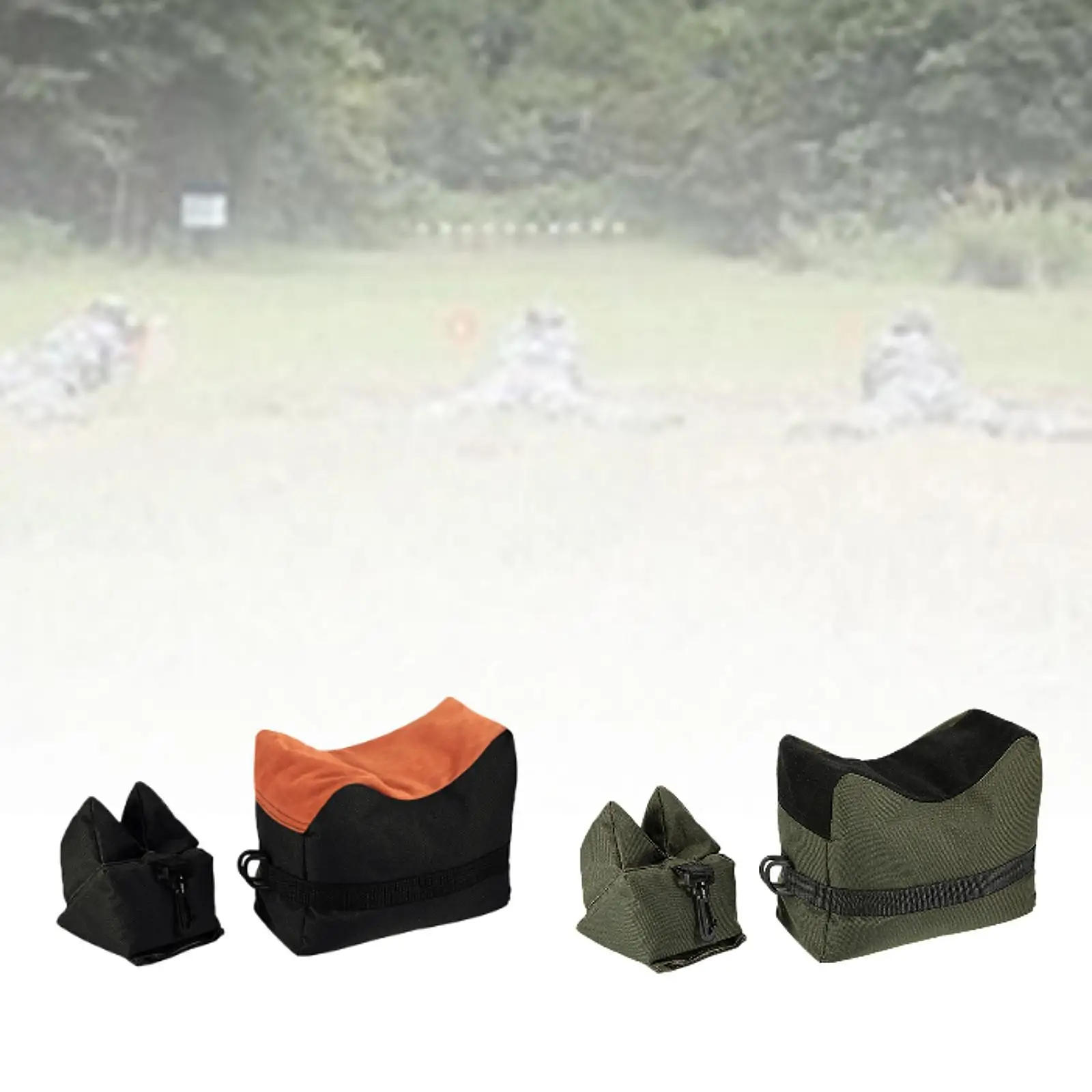 2 Pieces Shooting Range Sand Bag Set Bench Rest Target Stand Unfilled Sighting Portable Shooting Bench Stand Holders for Sports